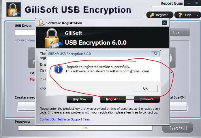 GiliSoft USB Lock Working Key