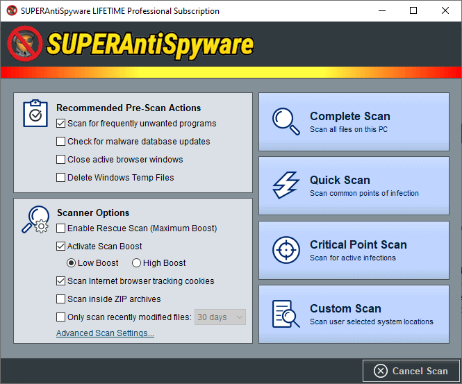 SUPERAntiSpyware Pro Patch