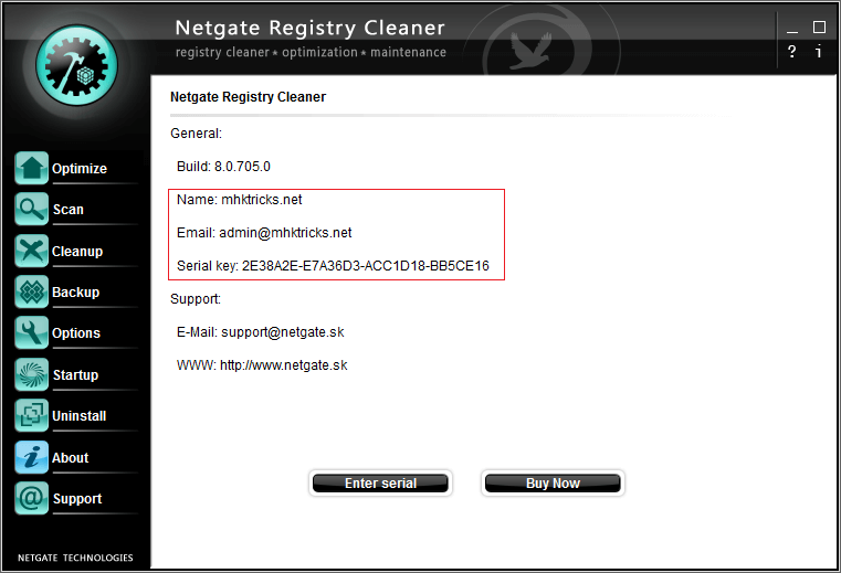 NETGATE Registry Cleaner Patch